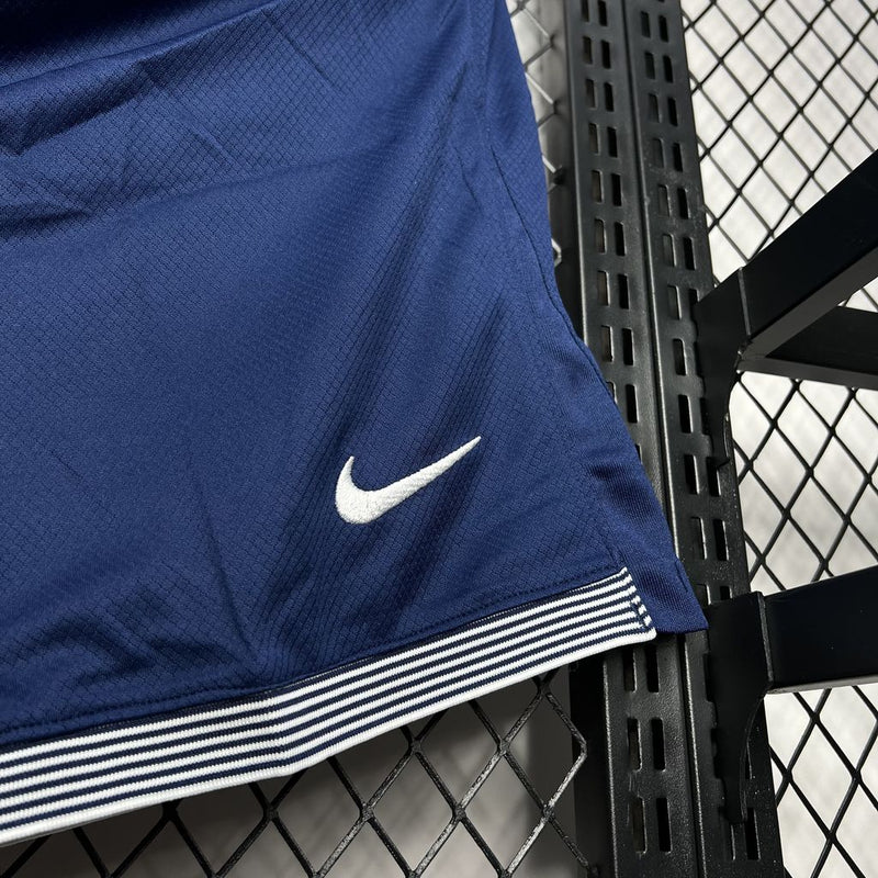 Shorts Tottenham Home 2024/25 - Nike Torcedor Masculina - Azul/Branca
