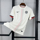 Camisa Pronta Entrega Chelsea Away 2025/26 - Nike Torcedor Masculina - Bege/Vermelha