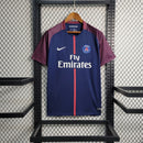 Camisa Pronta Entrega PSG Home 2017/18 - Nike Retrô Masculina - Azul/Bordo