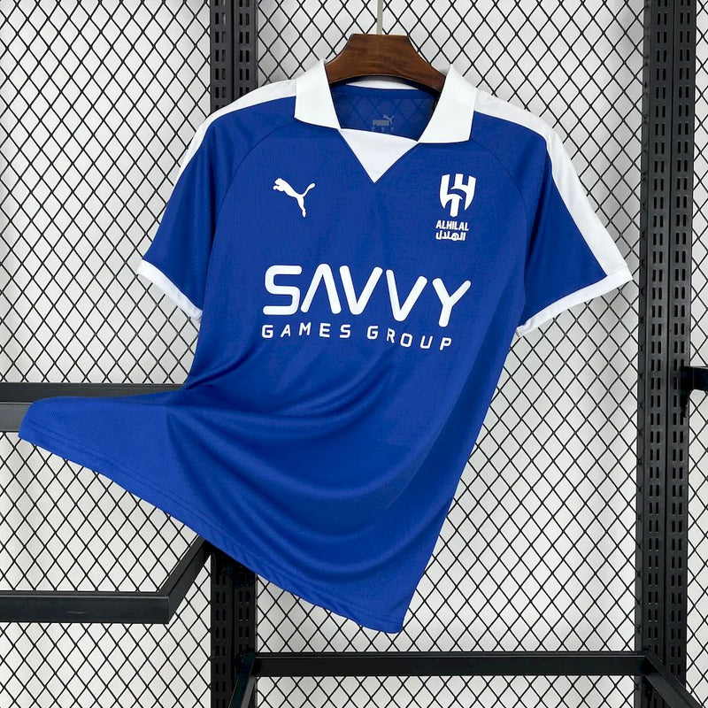 Camisa Al-Hilal Edição Comemorativa 2024/25 - Puma Torcedor Masculina - Azul/Branca
