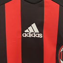 Conjunto Kit Infantil AC Milan Home 2006/07 - Adidas Retrô - Preta/Vermelha