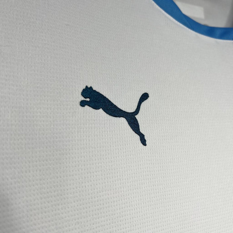 Camisa Olympique Marseille Home 2024/25 - Puma Torcedor Masculina - Branca/Azul