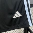 Conjunto Kit Infantil Aston Villa Away 2025/26 - Adidas Torcedor - Preta/Branca