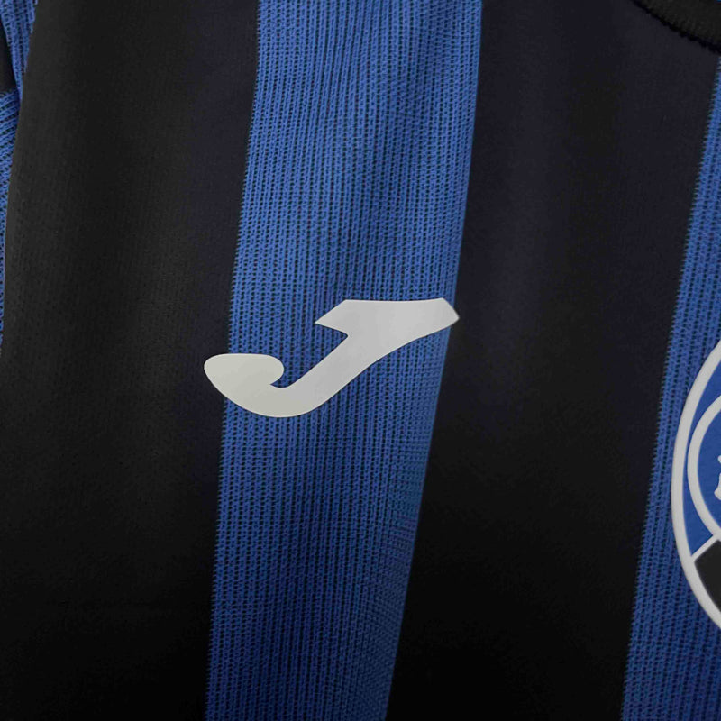 Camisa Atalanta Home 2024/25 - Joma Torcedor Masculina - Azul/Preta