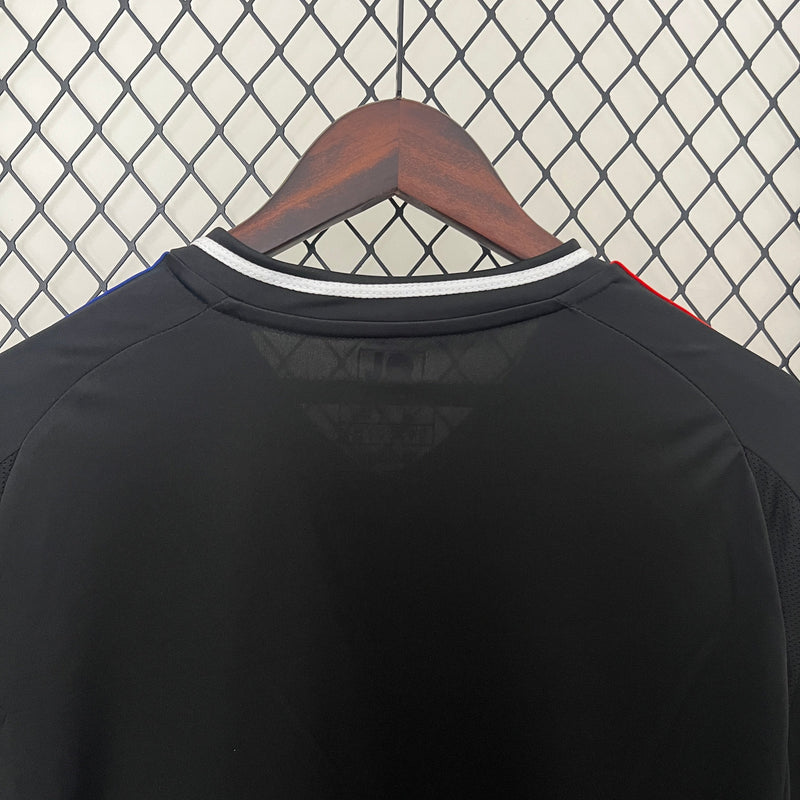 Camisa Lyon Home 2024/25 - Adidas Torcedor Masculina - Preta