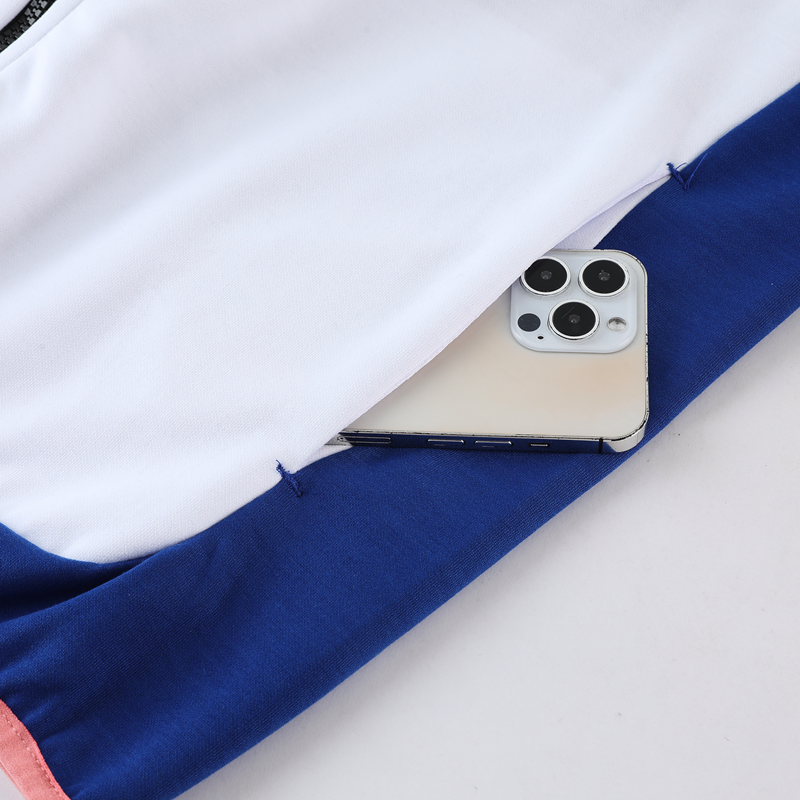 Kit Conjunto Nike Tech Fleece - Jaqueta e Calça- Azul/Branca