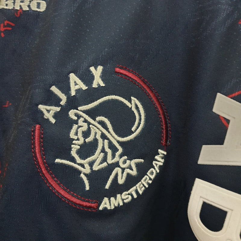camisa-ajax-away-reserva-2-1995-umbro-retro-masculina-masculino-azul-vermelha-vermelho-amstrdam-abnamro
