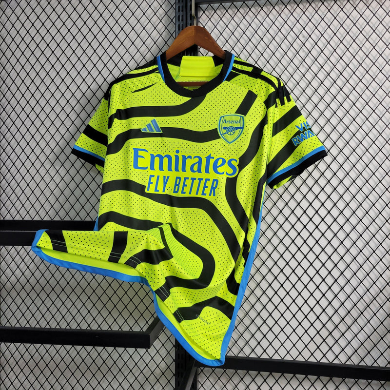 camisa-arsenal-away-reserva-2-2023-24-adidas-torcedor-masculina-verde-azul-preto-preta-emirates-fly-better
