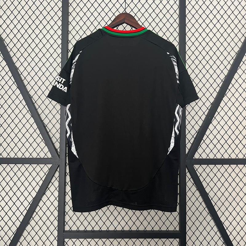 camisa-arsenal-away-reserva-2-2024-25-adidas-torcedor-masculina-verde-vermelha-vermelho-branco-branca-preto-preta-emirates-fly-better