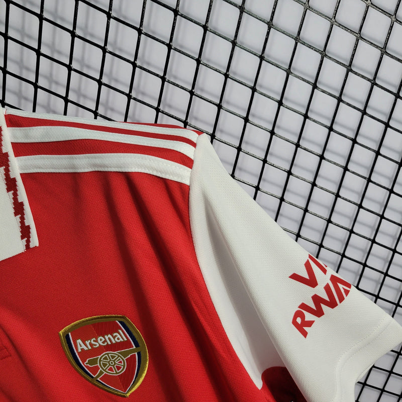 camisa-arsenal-home-1-titular-2022-23-adidas-torcedor-masculina-masculino-vermelha-vermelho-branco-branca-emirates-fly-better-odegaard-gabriel-jesus-martinelli-magalhães
