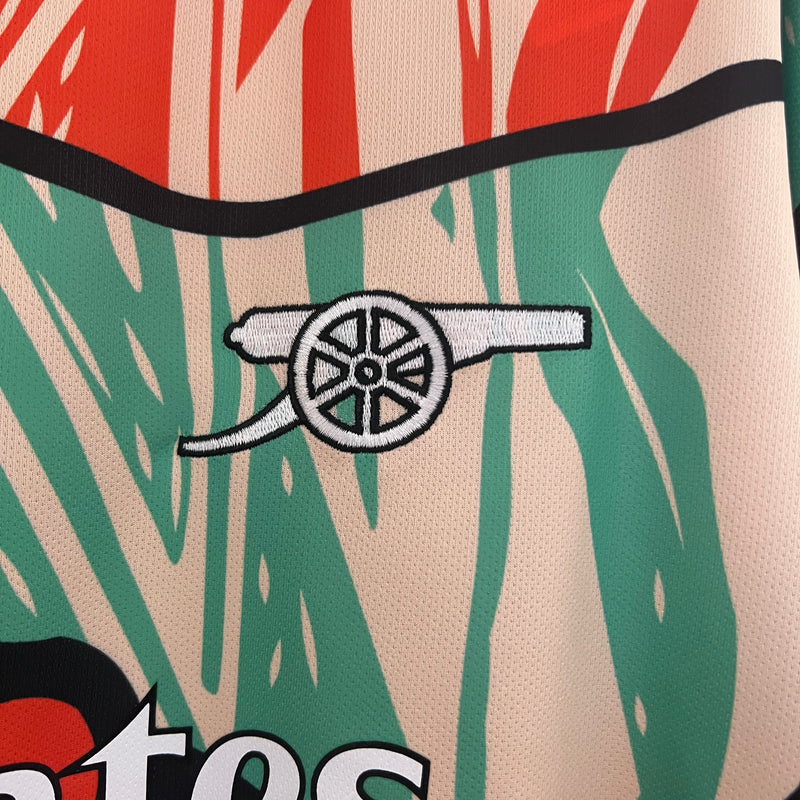camisa-arsenal-pre-jogo-2024-25-adidas-torcedor-masculina-laranja-verde-preto-preta-emirates-fly-better