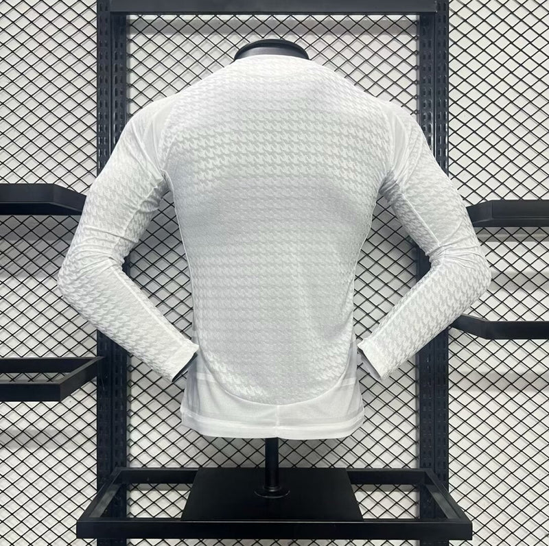 camisa-manga-longa-comprida-real-madrid-madrid-home-1-titular-2024-25-adidas-emirates-fly-better-jogador-masculina-masculino-preto-preta-branco-branca-vini-jr-mbappe-rodrygo-modric-bellingham-endrick-valverde-camavinga-carvajal-lucas-vasquez
