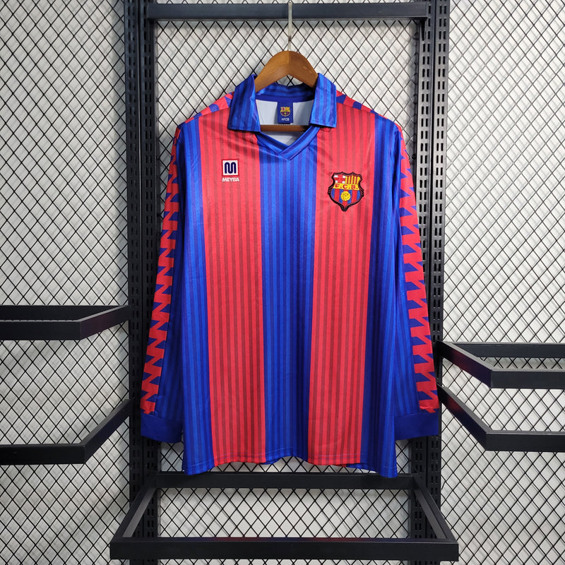 camisa-manga-longa-masculina-barcelona-barca-home-titular-1-1992-anos-nike-retro-azul-vermelho-vermelha-meyba-fcb-messi-neymar
