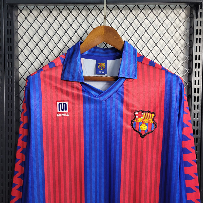 camisa-manga-longa-masculina-barcelona-barca-home-titular-1-1992-anos-nike-retro-azul-vermelho-vermelha-meyba-fcb-messi-neymar
