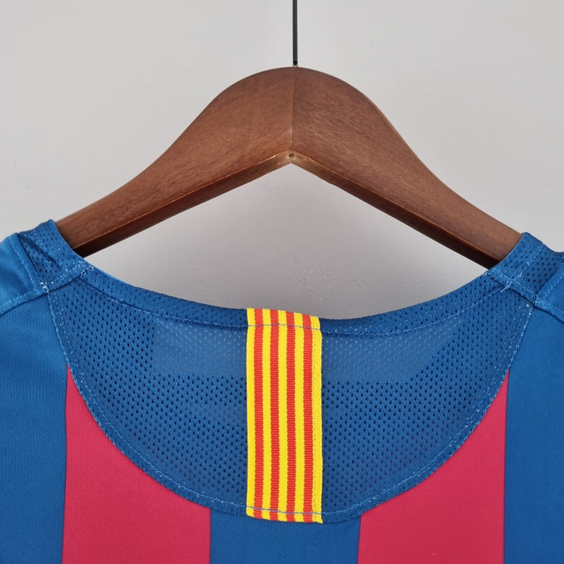 camisa-manga-longa-masculina-barcelona-barca-home-titular-1-2005-06-nike-torcedor-vermelha-amarela-amarelo-vermelho-azul-fcb-messi-neymar-ronaldinho
