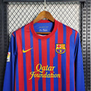 camisa-manga-longa-masculina-barcelona-barca-home-titular-1-2011-12-nike-retro-azul-vermelho-vermelha-qatar-foundation-fcb-messi-neymar-iniesta-xavi
