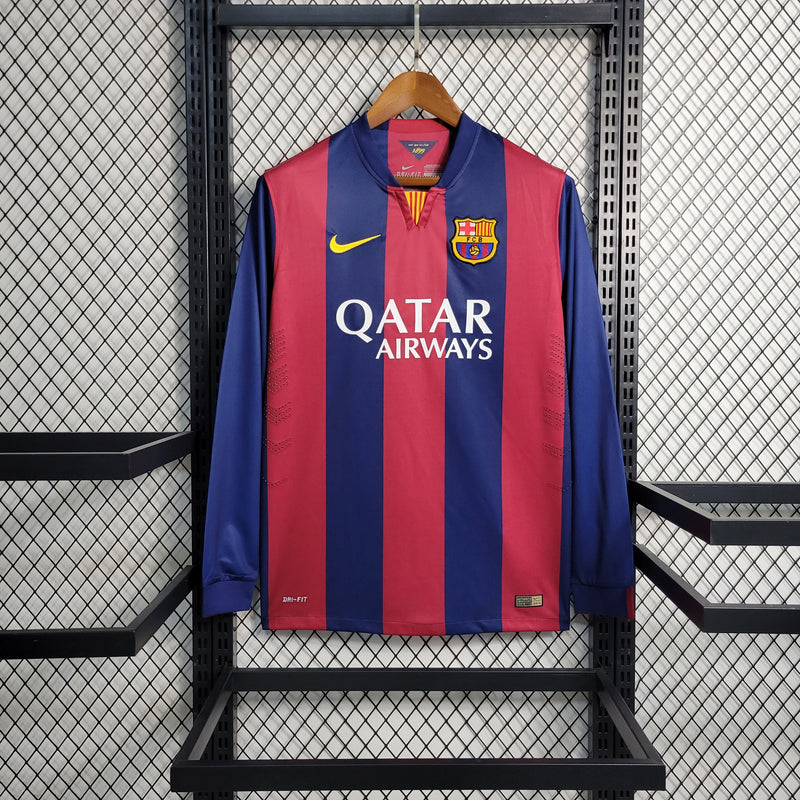 camisa-manga-longa-masculina-barcelona-barca-home-titular-1-2016-17-nike-retro-azul-vermelho-vermelha-unicef-qatar-airways-fcb-messi-suarez-neymar-iniesta