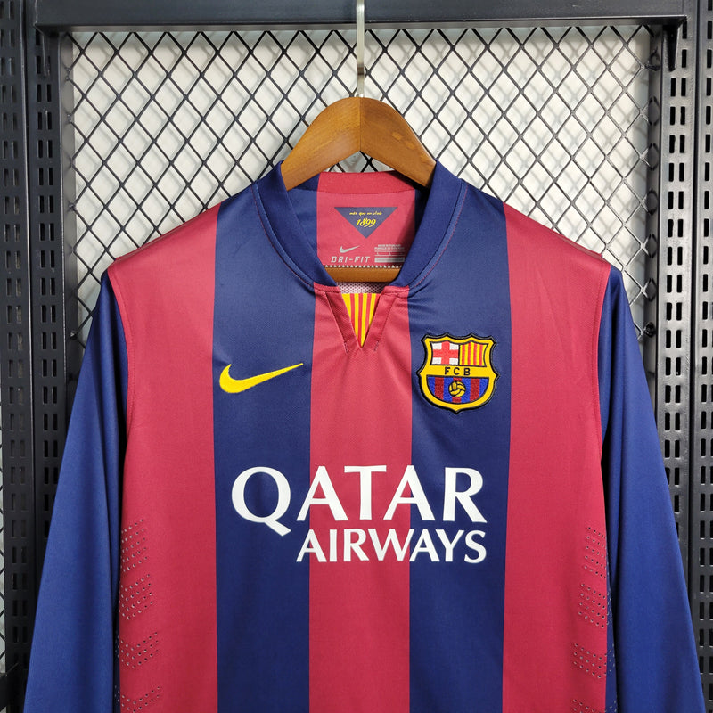 camisa-manga-longa-masculina-barcelona-barca-home-titular-1-2016-17-nike-retro-azul-vermelho-vermelha-unicef-qatar-airways-fcb-messi-suarez-neymar-iniesta