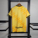 camisa-masculina-adidas-ajax-2023-24-torcedor-amarelo-amarela-preto-preta-ziggo-curaçao-giganet-gola-v
