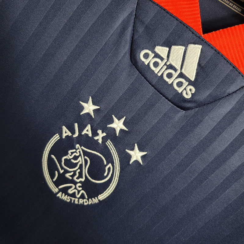 camisa-masculina-adidas-ajax-2023-24-torcedor-azul-vermelha-vermelho-branco-branca-amsterdam
