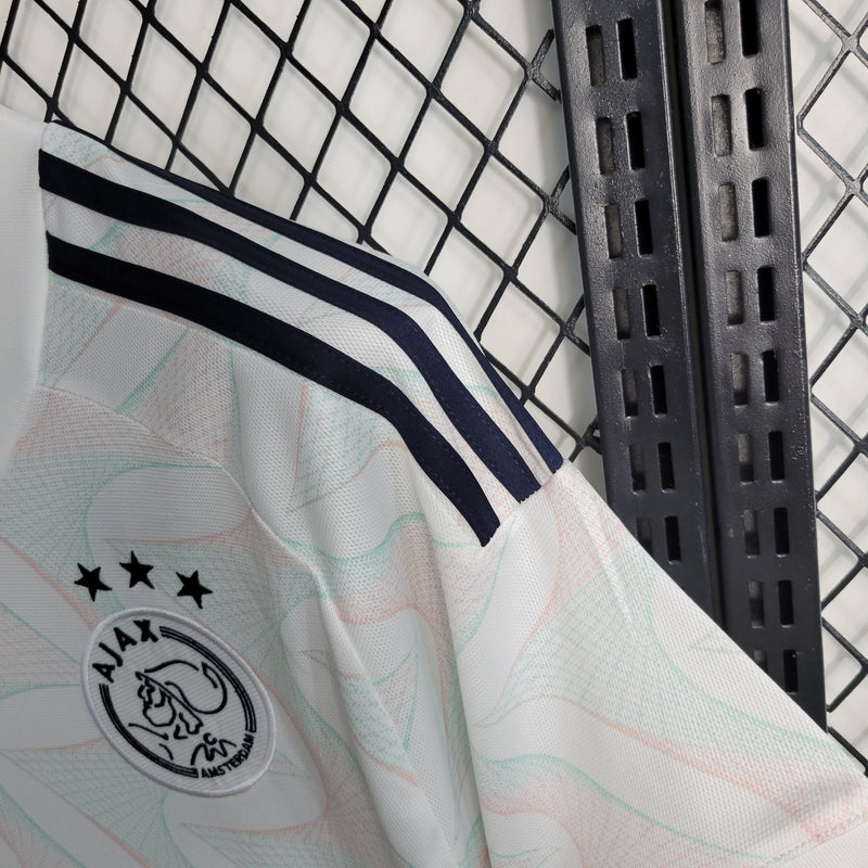camisa-masculina-adidas-ajax-away-reserva-2-2023-24-torcedor-preta-preto-branco-branca-amsterdam-ziggo
