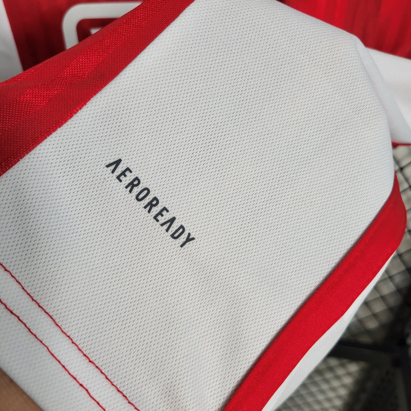 camisa-masculina-adidas-ajax-home-titular-1-2023-24-torcedor-vermelha-vermelho-branco-branca-amsterdam-ziggo
