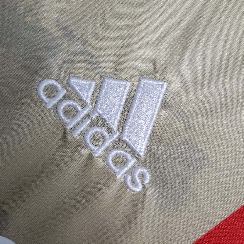 camisa-masculina-adidas-ajax-third-terceira-3-2023-24-torcedor-preta-preto-branco-branca-bege-amsterdam-ziggo
