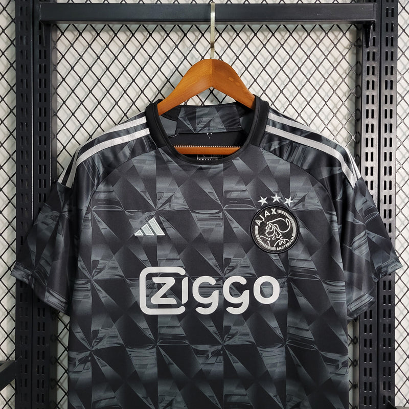 camisa-masculina-adidas-ajax-third-terceira-3-2023-24-torcedor-preto-preto-preta-branco-branca-amsterdam-ziggo