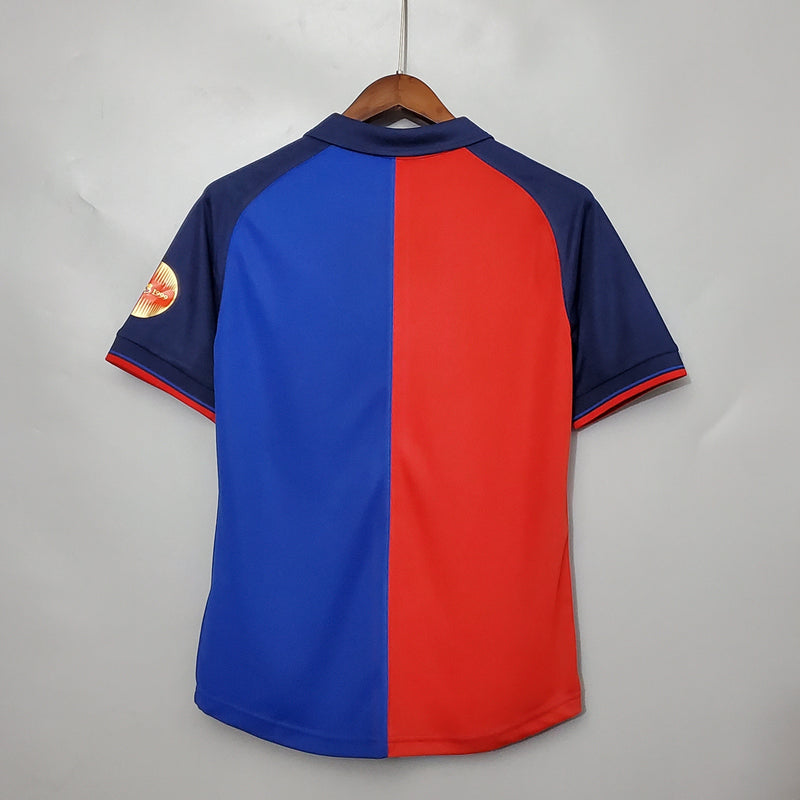 camisa-masculina-barcelona-barca-100-anos-nike-retro-vermelho-vermelha-azul-unicef-fcb-messi-neymar
