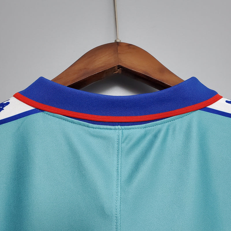 camisa-masculina-barcelona-barca-away-reserva-2-1992-95-kappa-retrô-branca-branco-verde-azul-vermelha-vermelho-fcb-messi-neymar-ronaldo 