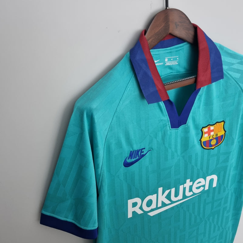 camisa-masculina-barcelona-barca-away-reserva-2-2019-20-nike-retro-bordo-verde-azul-rakuten-unicef-fcb-messi-neymar-suarez