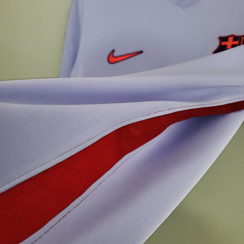 camisa-masculina-barcelona-barca-away-reserva-2-2021-22-nike-torcedor-roxa-roxo-lilas-vermelha-vermelho-azul-rakuten-unicef-fcb-messi-neymar-suarez