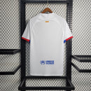 camisa-masculina-barcelona-barca-away-reserva-2-2023-24-nike-torcedor-branca-branco-azul-vermelha-vermelho-spotify-unicef-fcb-messi-neymar-suarez