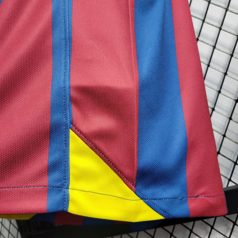 Camisa Pronta Entrega Barcelona Home 2005/06 - Nike Retrô Masculina - Vermelha/Azul + RONALDINHO N°10 + Frete Grátis
