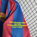 Camisa Pronta Entrega Barcelona Home 2005/06 - Nike Retrô Masculina - Vermelha/Azul + RONALDINHO N°10 + Frete Grátis