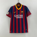 camisa-masculina-barcelona-barca-home-titular-1-2013-14-nike-retro-azul-vermelho-vermelha-amarela-amarelo-qatar-airways-unicef-fcb-messi-xavi-iniesta-neymar
