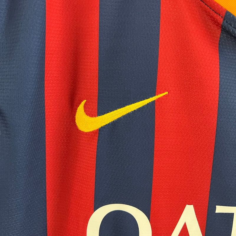 camisa-masculina-barcelona-barca-home-titular-1-2013-14-nike-retro-azul-vermelho-vermelha-amarela-amarelo-qatar-airways-unicef-fcb-messi-xavi-iniesta-neymar
