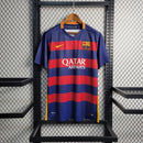 Camisa Pronta Entrega Barcelona Home 2015/16 - Nike Retrô Masculina - Azul/Vermelha