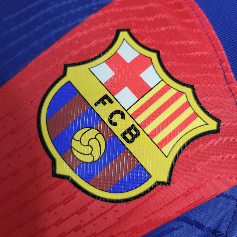 camisa-masculina-barcelona-barca-home-titular-1-2023-24-nike-jogador-azul-vermelho-vermelha-spotify-fcb-messi-suarez-neymar
