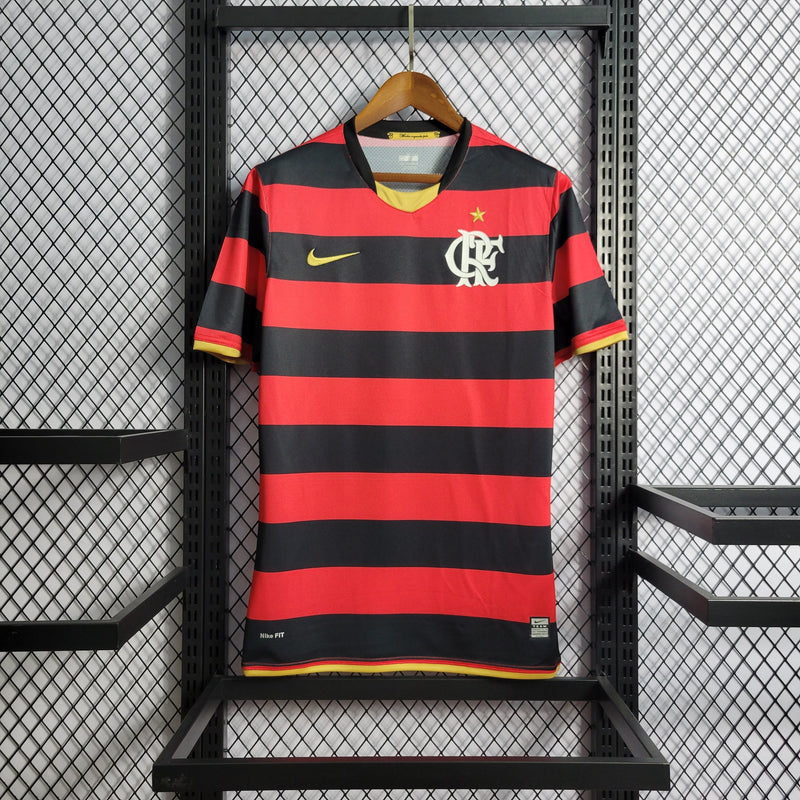 camisa-masculina-fla-flamengo-mengo-mengao-home-titular-1-2008-09-nike-retro-preto-preta-vermelha-vermelho-dorado-dorada-dourada-dourado-adriano-imperador
