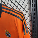 camisa-masculina-manga-longa-away-reserva-2-real-madrid-madri-2013-14-adidas-retro-preto-preta-ronaldo-cr7-bale-kroos-benzema-fly-emirates-laranja-gola-v