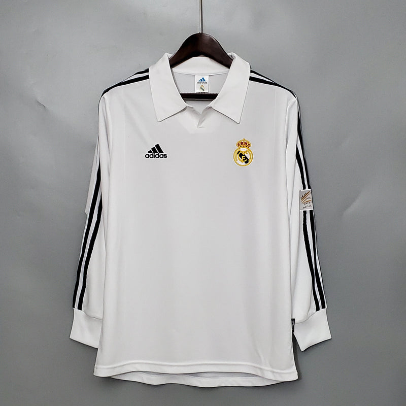 camisa-masculina-manga-longa-real-madrid-madri-2002-adidas-retro-preto-preta-branco-branca-ronaldo-cr7