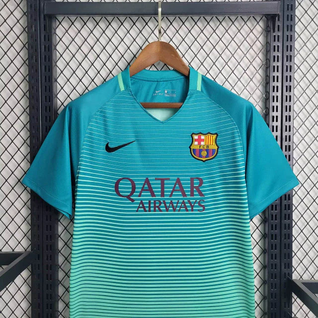 camisa-masculina-masculino-barcelona-barca-third-terceira-3-2016-17-nike-retro-azul-verde-qatar-airways-unicef-fcb-messi-neymar-iniesta-suarez-pique-daniel-alves
