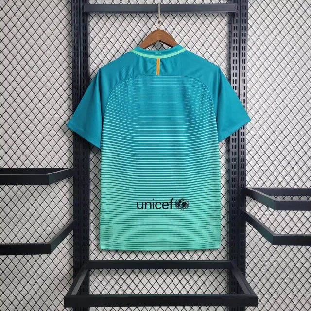 camisa-masculina-masculino-barcelona-barca-third-terceira-3-2016-17-nike-retro-azul-verde-qatar-airways-unicef-fcb-messi-neymar-iniesta-suarez-pique-daniel-alves
