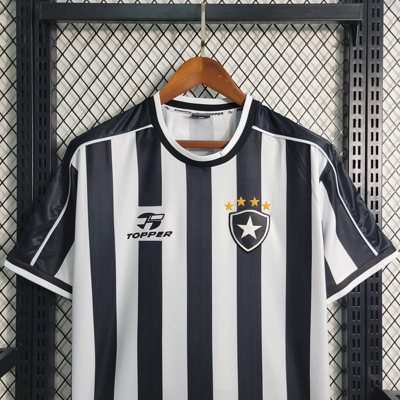 camisa-masculina-masculino-botafogo-home-titular-1-1999-00-topper-retro-branco-branca-preto-preta

