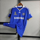 Camisa Pronta Entrega Chelsea Home 2008/09 - Adidas Retrô Masculina - Azul/Branca