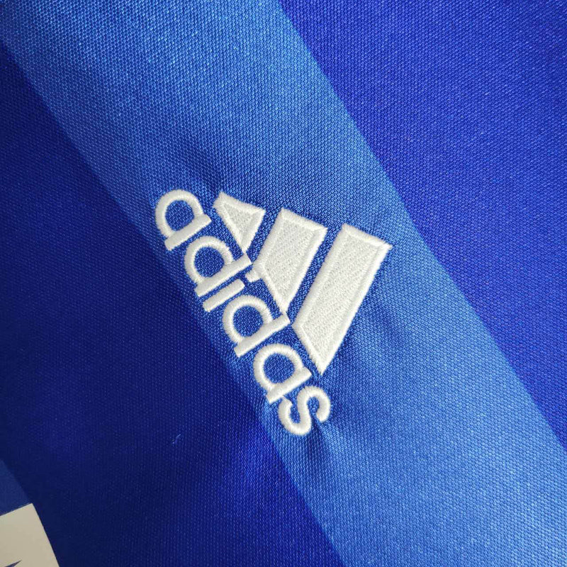 Camisa Manga Longa Chelsea Home 2011/12 - Adidas Retrô Masculina - Azul/Branca