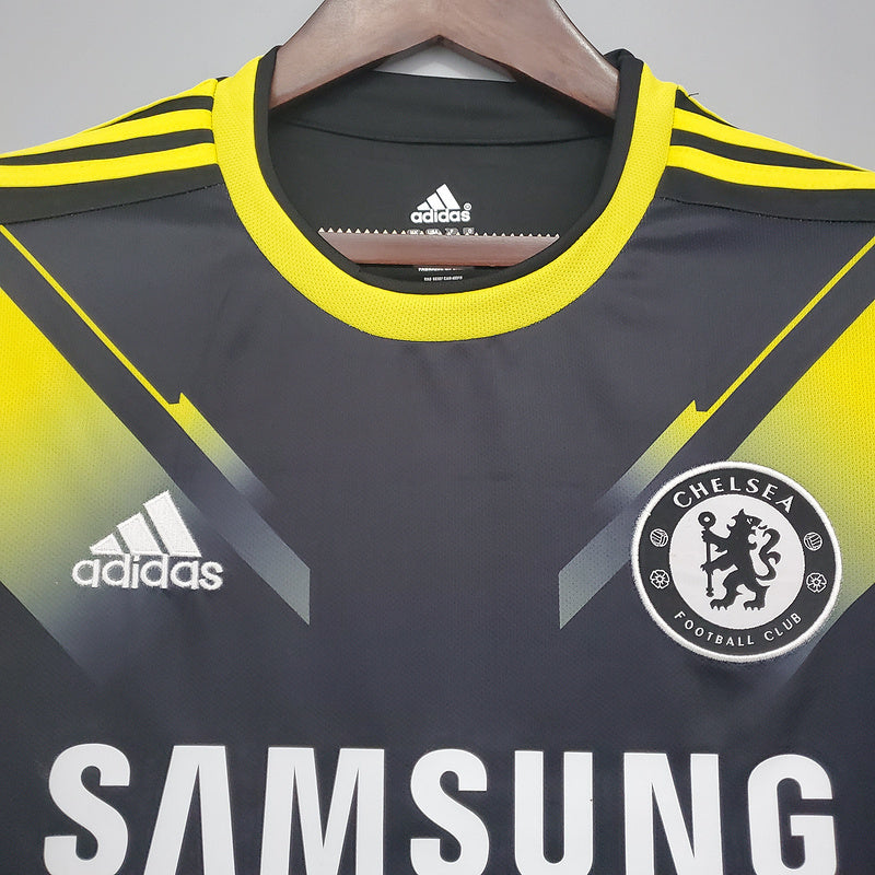 camisa-masculina-masculino-chelsea-third-terceira-3-2012-13-adidas-retro-preto-preta-amarelo-amarela-samsung-hazard-fernando-torres-lukaku-oscar-lampard-ramires-juan-mata-david-luiz
