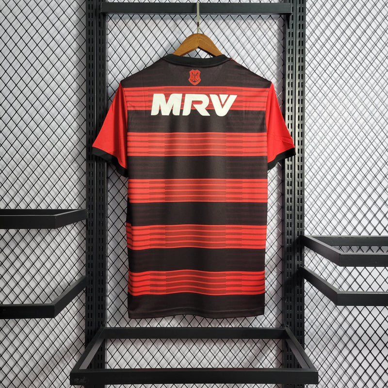 camisa-masculina-masculino-flamengo-mengo-fla-home-titular-1-2018-19-adidas-retro-preto-preta-vermelha-vermelho-mrv-caixa
