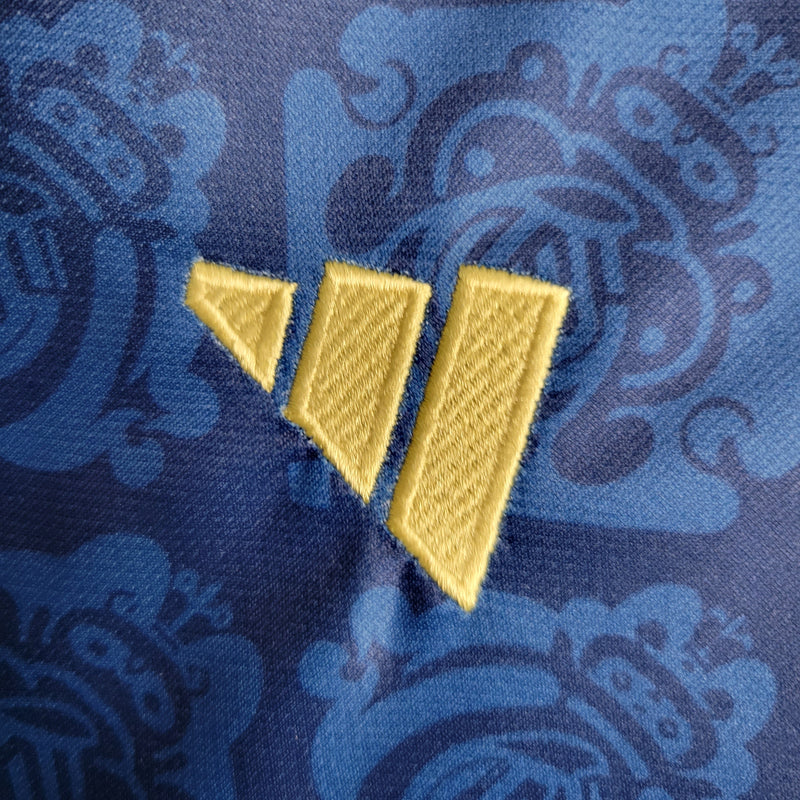 camisa-masculina-real-madrid-madri-2023-24-torcedor-azul-dorado-dorada-dourada-dourado-ronaldo-cr7-kroos-vini-jr-fly-emirates